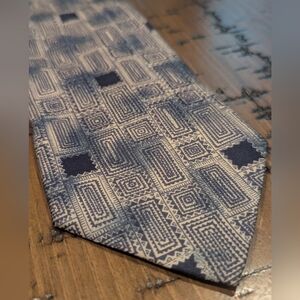 VTG- Balmain 100% Silk Abstract Patterned Tie